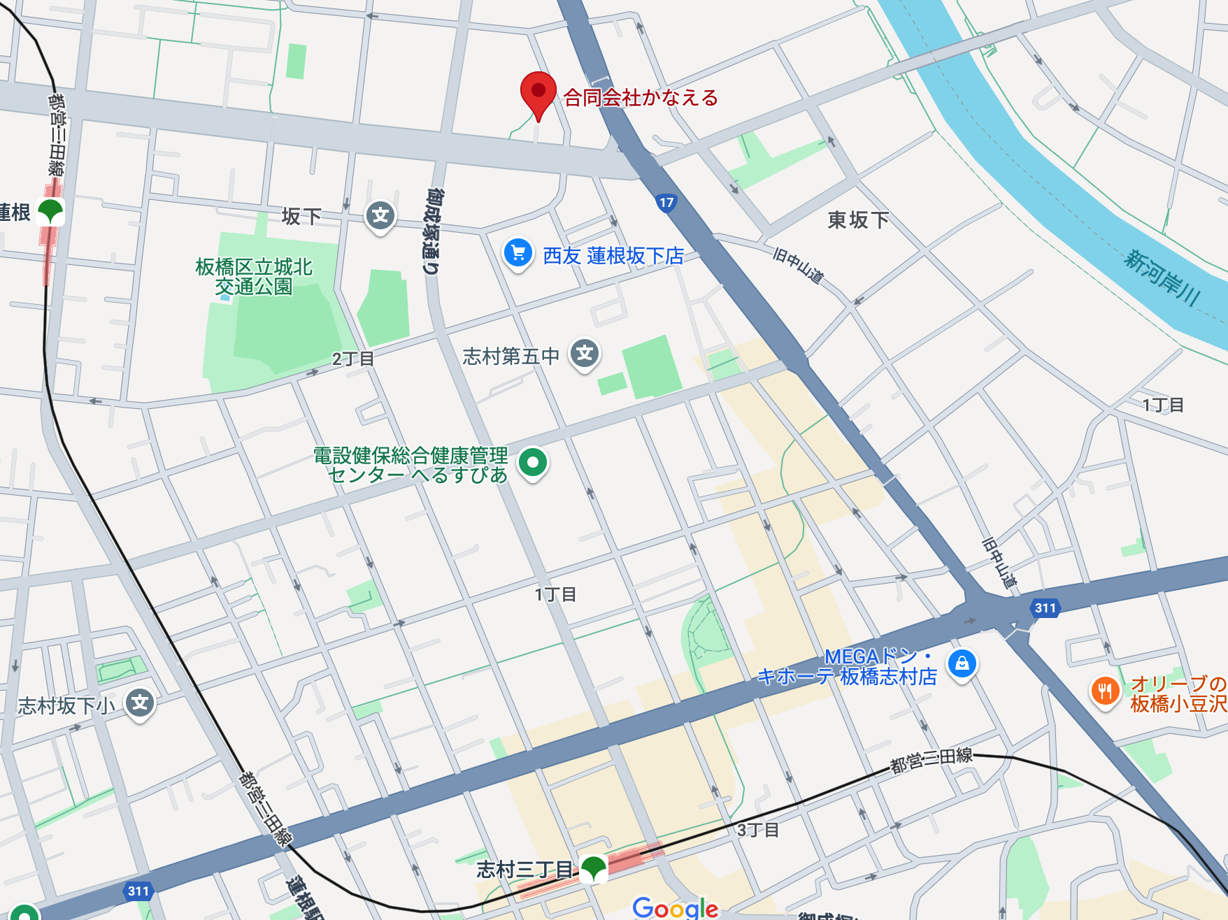 合同会社かなえる 地図